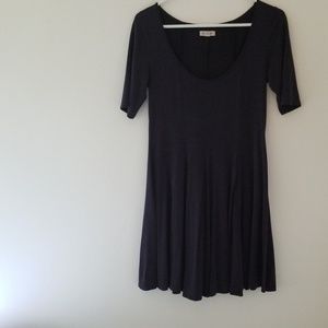 Silence + Noise | dark gray skater dress medium